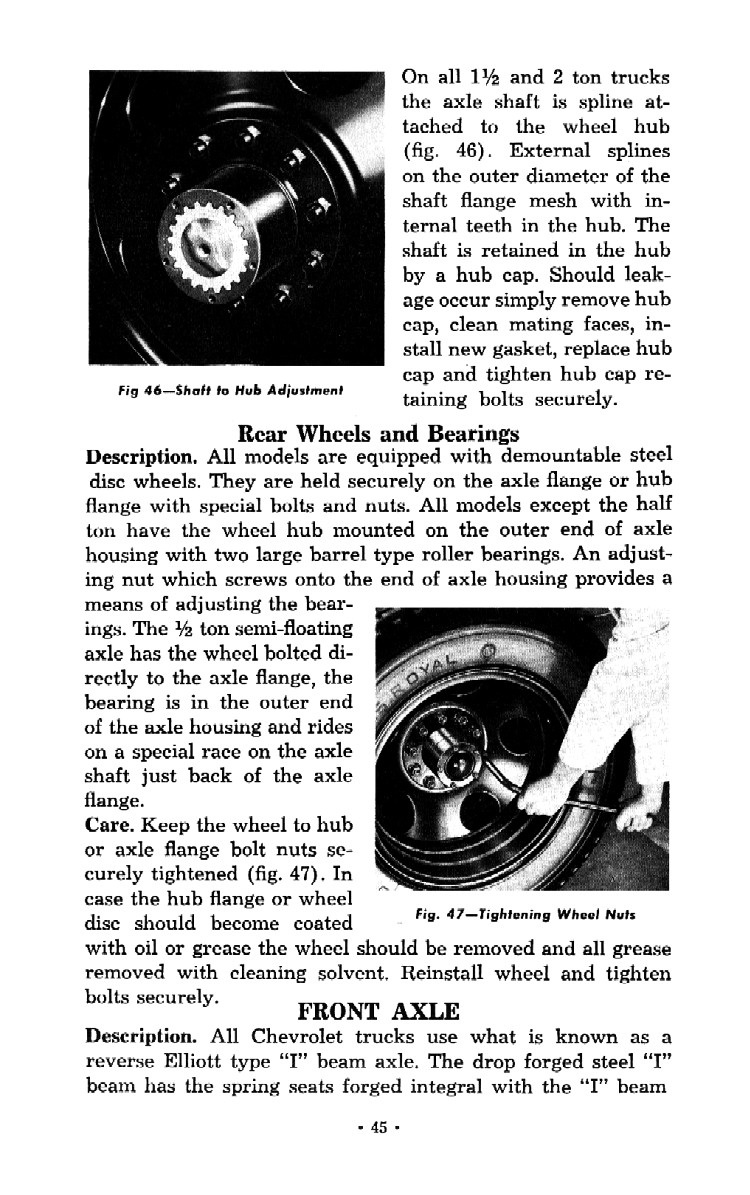 1952 Chevrolet Trucks Operators Manual Page 17